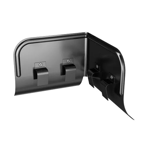 RoofArt 125mm Black Steel Corner Overflow Protector - 90 Degree - Trusted Building Supplies