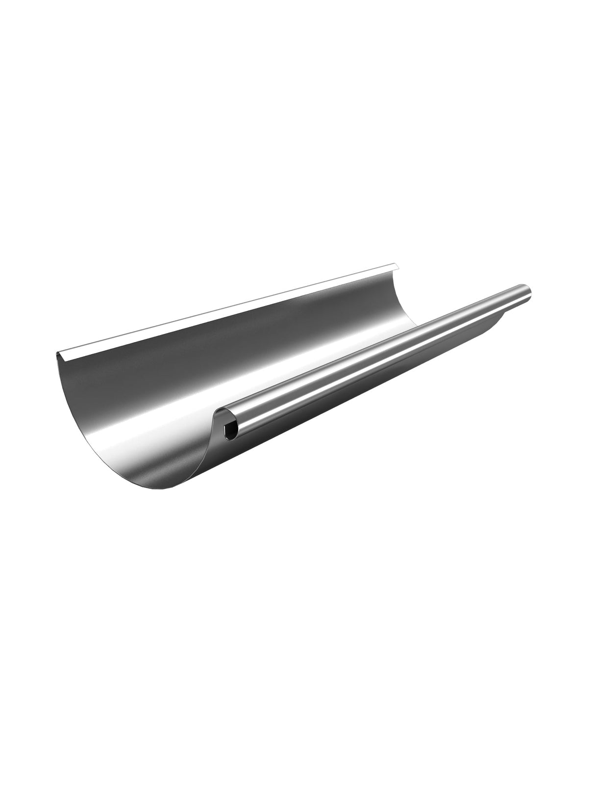 RoofArt 125mm Half Round Galvanised Steel Gutter - 3m - Trusted Building Supplies