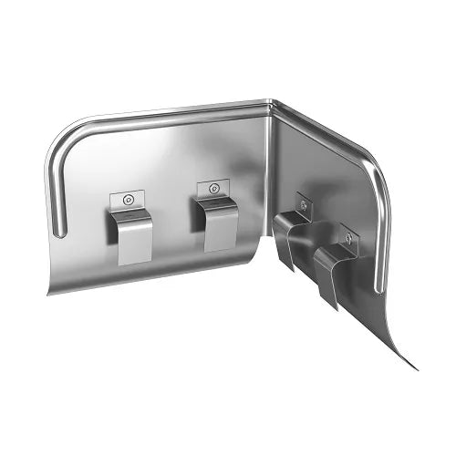 RoofArt 150mm Galvanised Steel Corner Overflow Protector - 90 Degree - Trusted Building Supplies