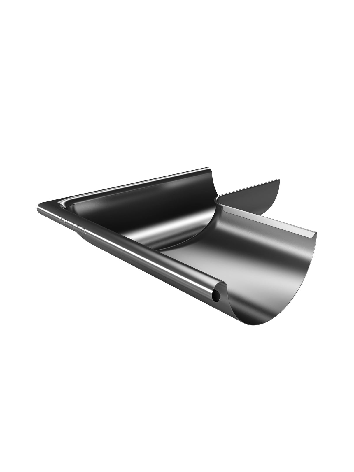 RoofArt 150mm Half Round Galvanised Steel Guttering 90 Degree Corner - Trusted Building Supplies