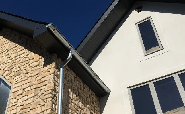 RoofArt 150mm to 100mm Galvanised Steel Guttering Outlet - Trusted Building Supplies