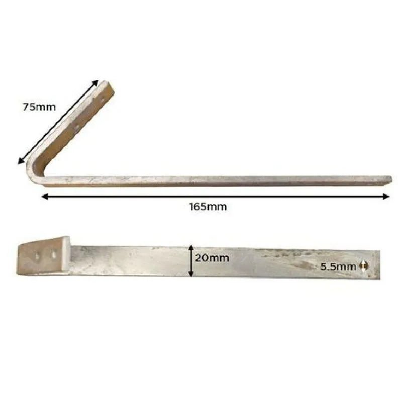 Samac V Type Snow Guard Bracket - 150mm - Trusted Building Supplies