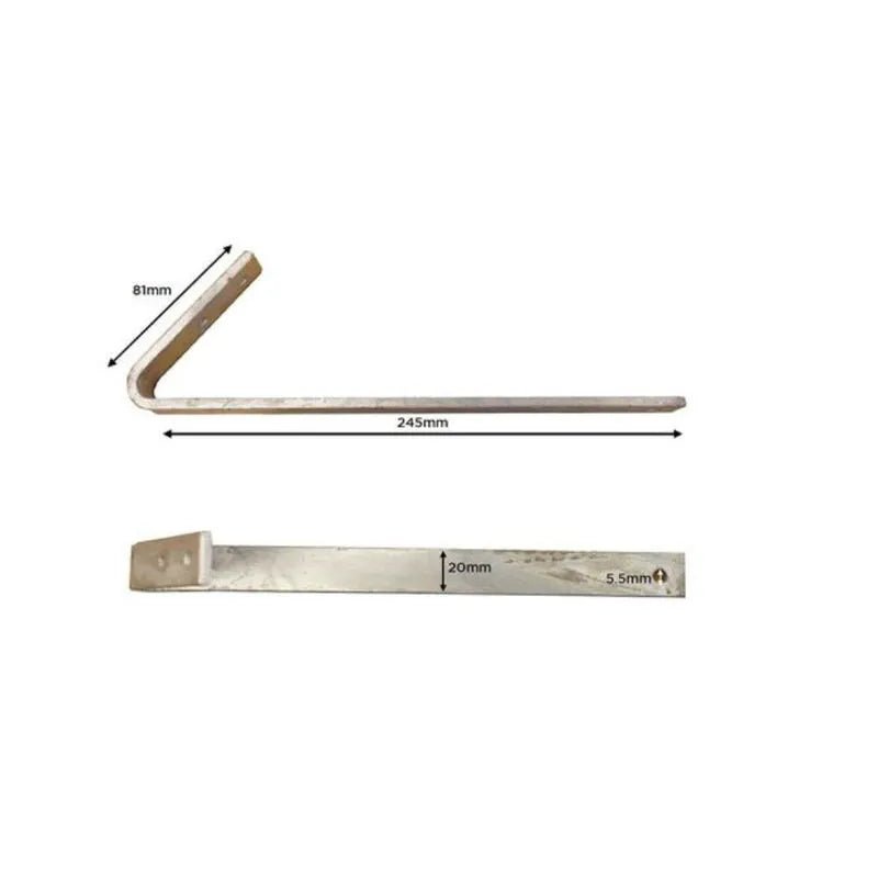 Samac V Type Snow Guard Bracket - 225mm - Trusted Building Supplies