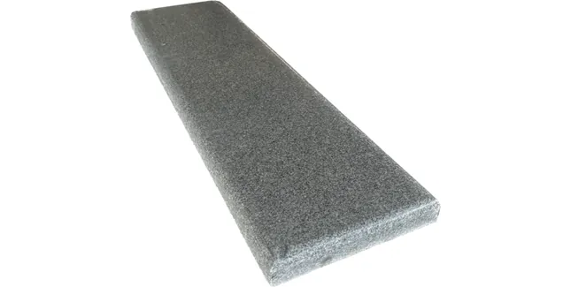 Castle Silver Grey Granite Coping Stone End Piece - 175mm x 600mm
