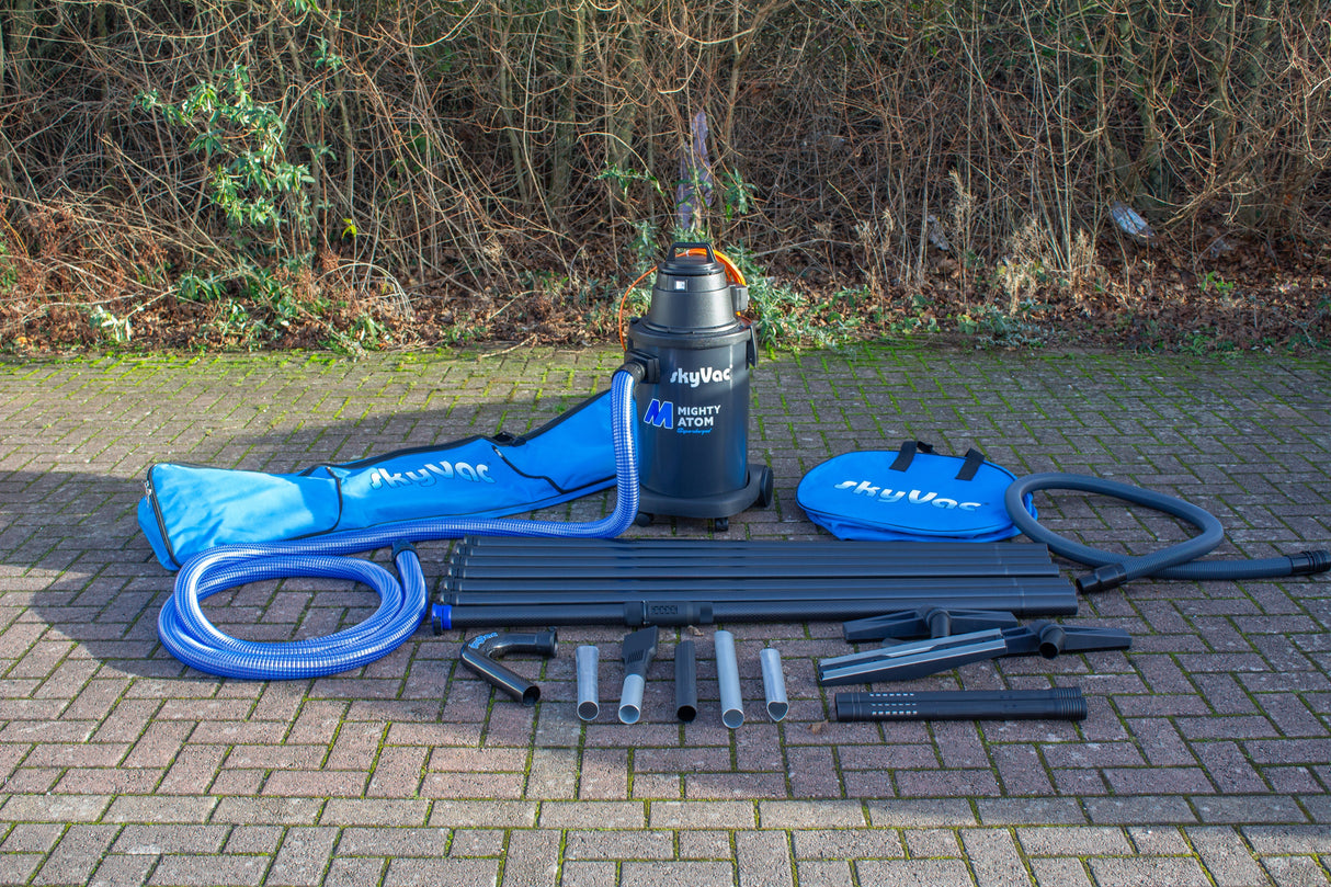 SkyVac Supercharged Mighty Atom Gutter Cleaning Kit - Trusted Building Supplies