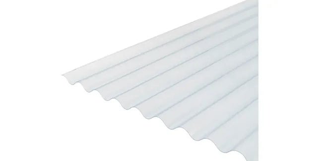 Solstice 3" ASB Corrugated Clear PVC Roof Sheet - Trusted Building Supplies