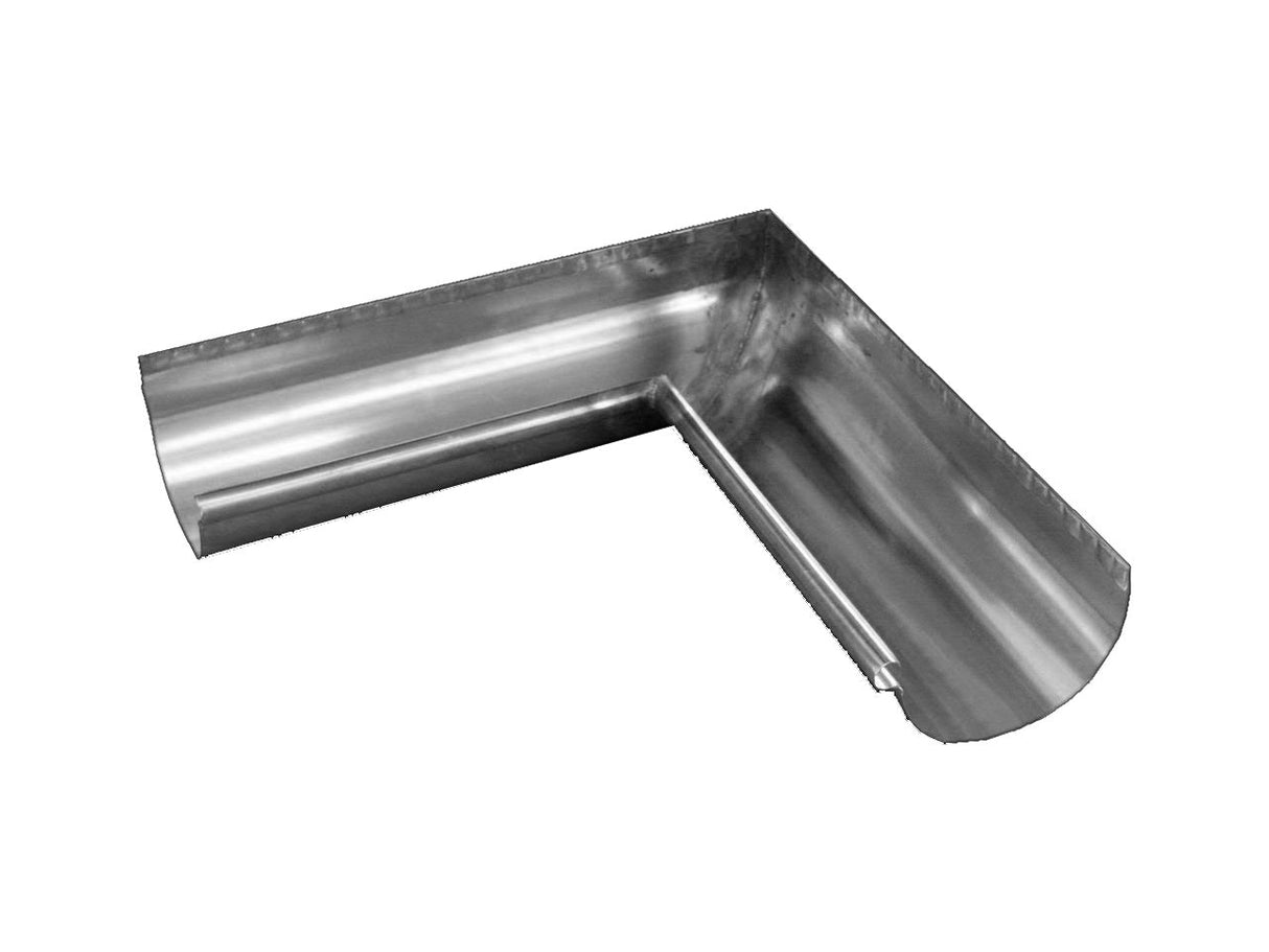 Stainless Gutta 125mm Half Round Stainless Steel Corner - Trusted Building Supplies