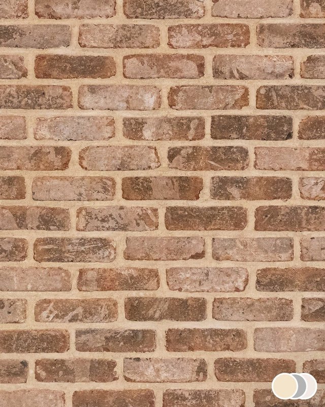 The Brick Tile Company Brick Slip Blend 1 Rustic Brown - Pack of 35 - Trusted Building Supplies