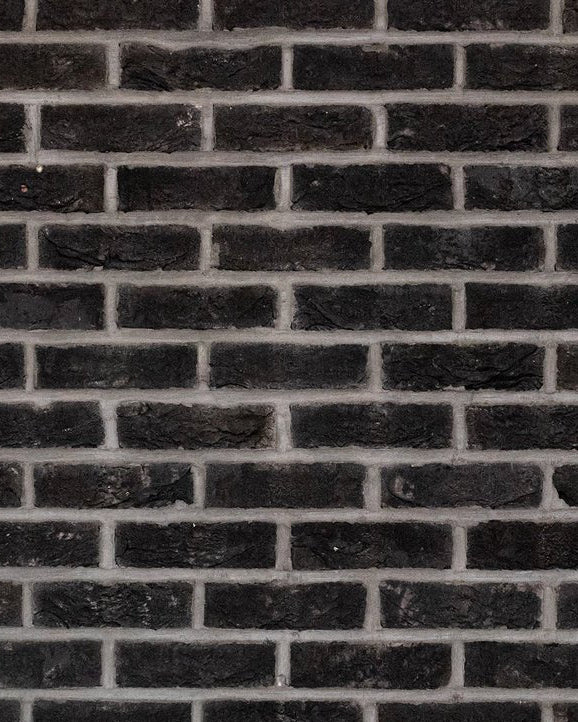 The Brick Tile Company Brick Slip Blend 109 Charcoal Grey - Pack of 35 - Trusted Building Supplies