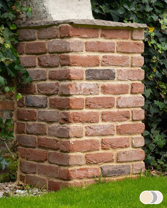 The Brick Tile Company Brick Slip Blend 12 Weathered Red - Pack of 35 - Trusted Building Supplies