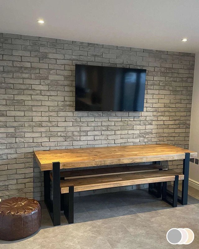 The Brick Tile Company Brick Slip Blend 16 Light Grey - Pack of 35 - Trusted Building Supplies