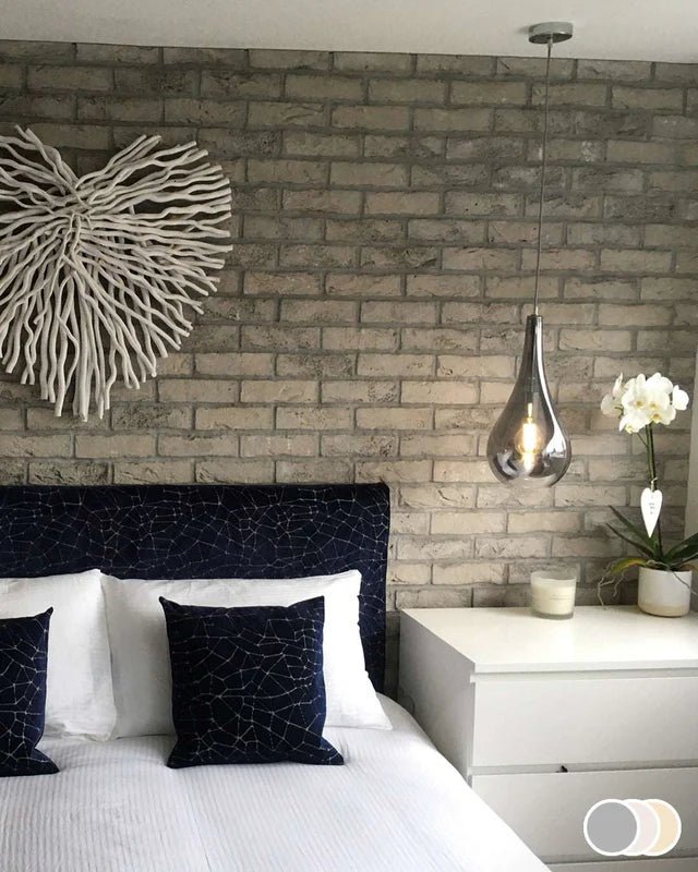 The Brick Tile Company Brick Slip Blend 16 Light Grey - Pack of 35 - Trusted Building Supplies