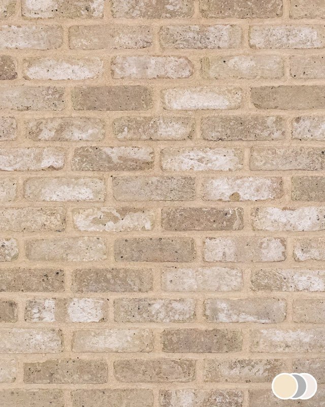 The Brick Tile Company Brick Slip Blend 2 Cream - Pack of 35 - Trusted Building Supplies