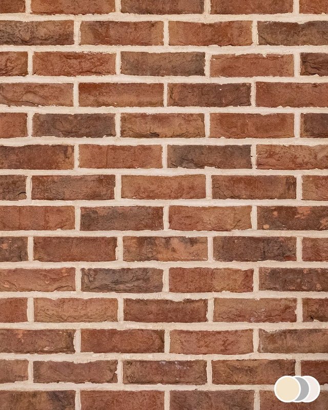 The Brick Tile Company Brick Slip Blend 20 Red Blend - Pack of 35 - Trusted Building Supplies