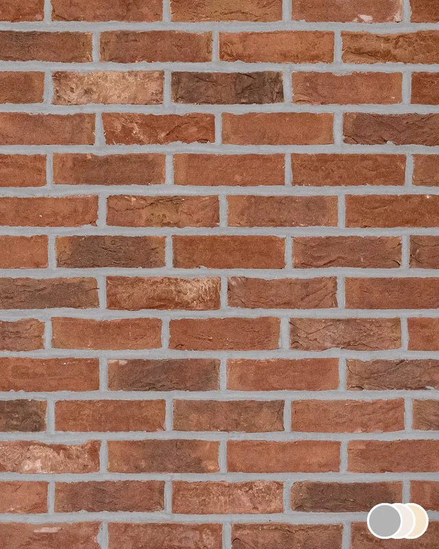 The Brick Tile Company Brick Slip Blend 23 Rich Red - Pack of 35 - Trusted Building Supplies