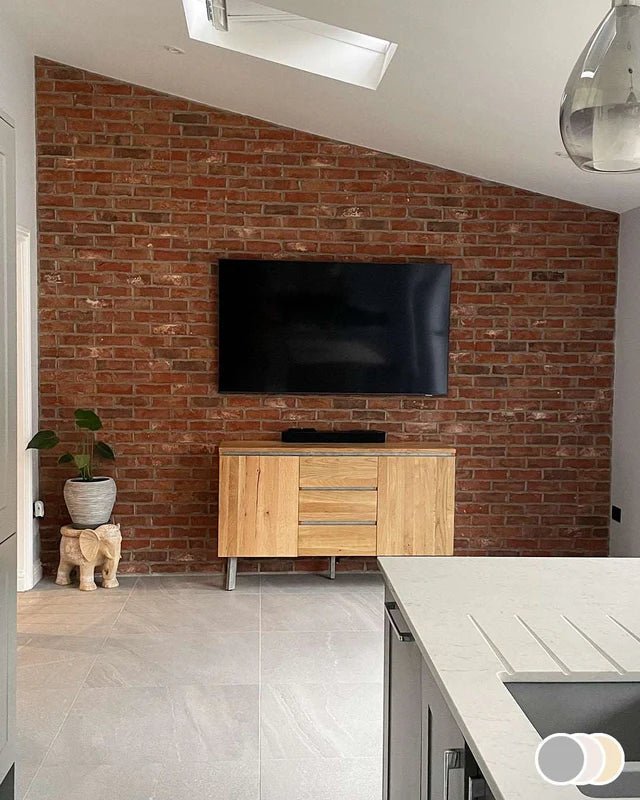 The Brick Tile Company Brick Slip Blend 23 Rich Red - Pack of 35 - Trusted Building Supplies