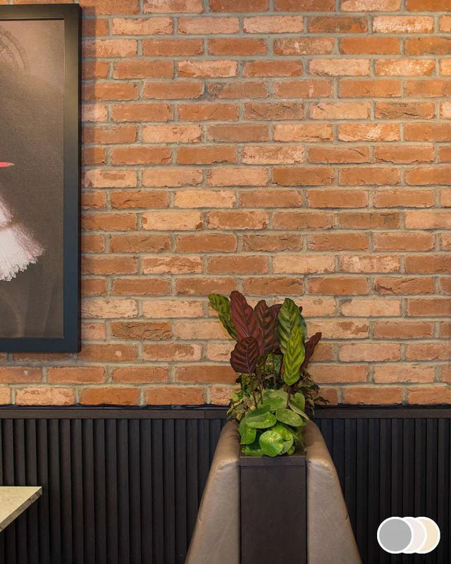 The Brick Tile Company Brick Slip Blend 3 Deep Red - Pack of 35 - Trusted Building Supplies