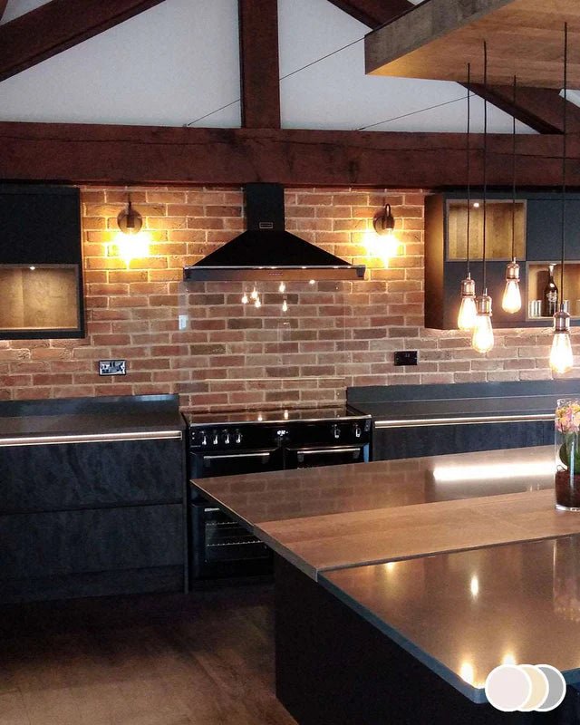 The Brick Tile Company Brick Slip Blend 32 Classic Brown - Pack of 35 - Trusted Building Supplies