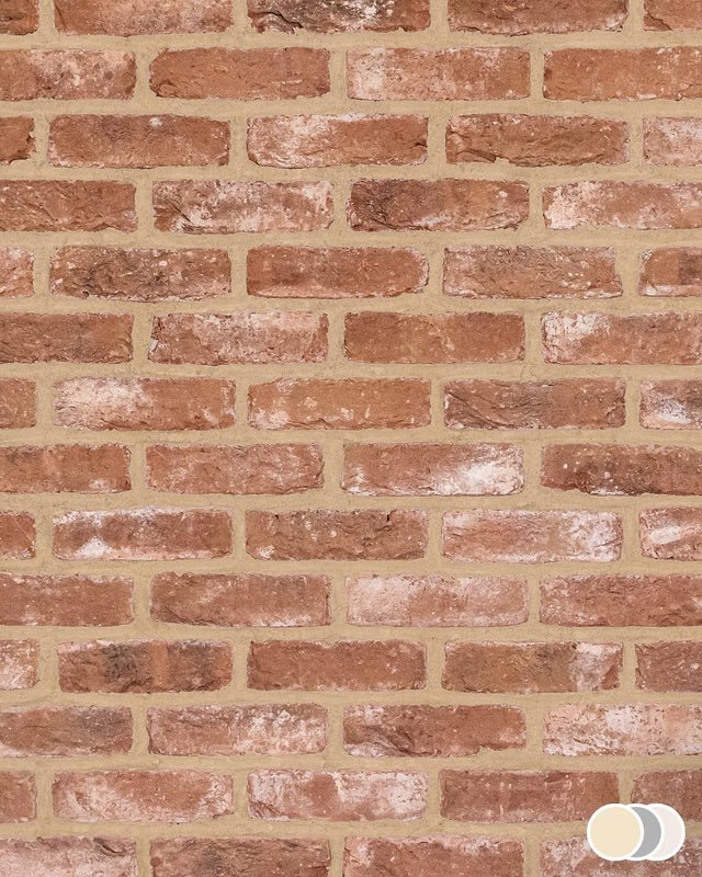 The Brick Tile Company Brick Slip Blend 4 Classic Red - Pack of 35 - Trusted Building Supplies