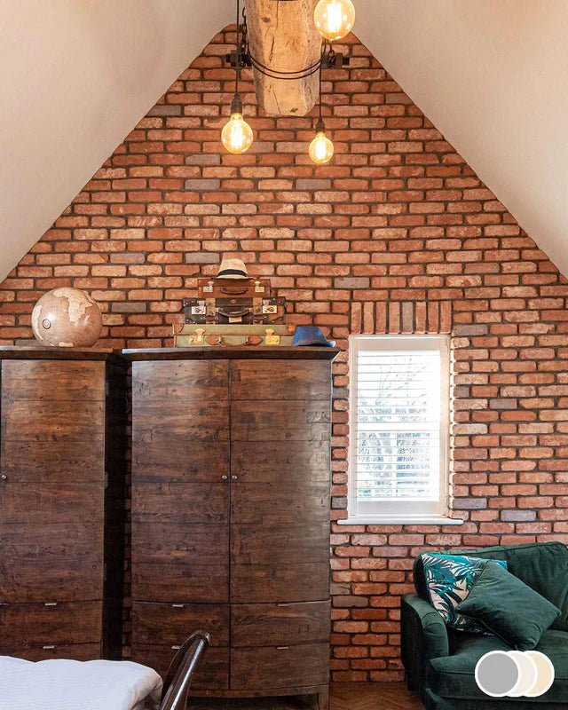 The Brick Tile Company Brick Slip Blend 5 Light Red - Pack of 35 - Trusted Building Supplies