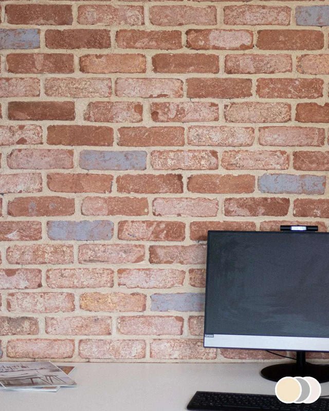 The Brick Tile Company Brick Slip Blend 5 Light Red - Pack of 35 - Trusted Building Supplies