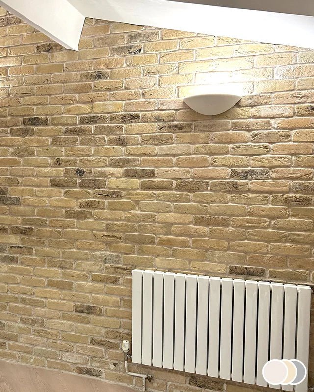 The Brick Tile Company Brick Slip Blend 7 Weathered Yellow - Pack of 35 - Trusted Building Supplies