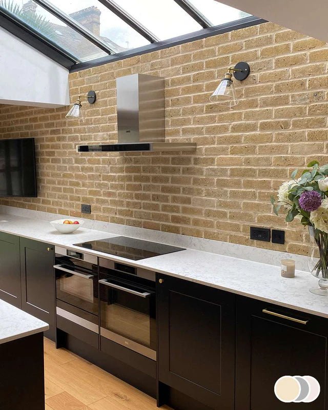 The Brick Tile Company Brick Slip Blend 8 Bold Yellow - Pack of 35 - Trusted Building Supplies