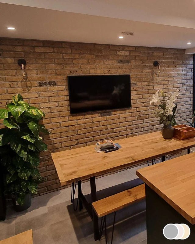 The Brick Tile Company Brick Slip Blend 9 Bold Yellow - Pack of 35 - Trusted Building Supplies