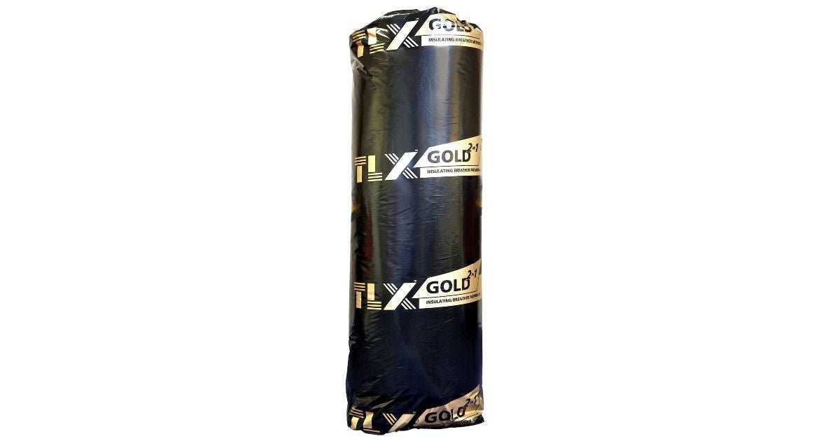 TLX Gold Thinsulex Multifoi Insulated Breather Membrane - 1.2m x 10m - Trusted Building Supplies
