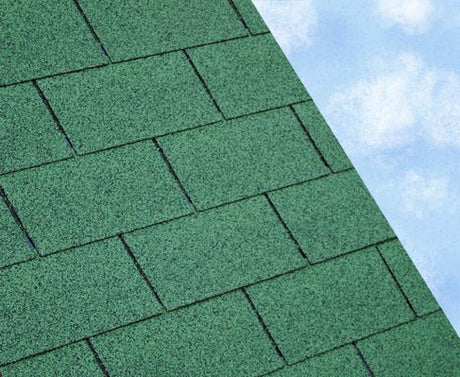 Trusted Super 3 Tab Square Bitumen Roof Shingles - Green (2.4m2 Pack) - Trusted Building Supplies