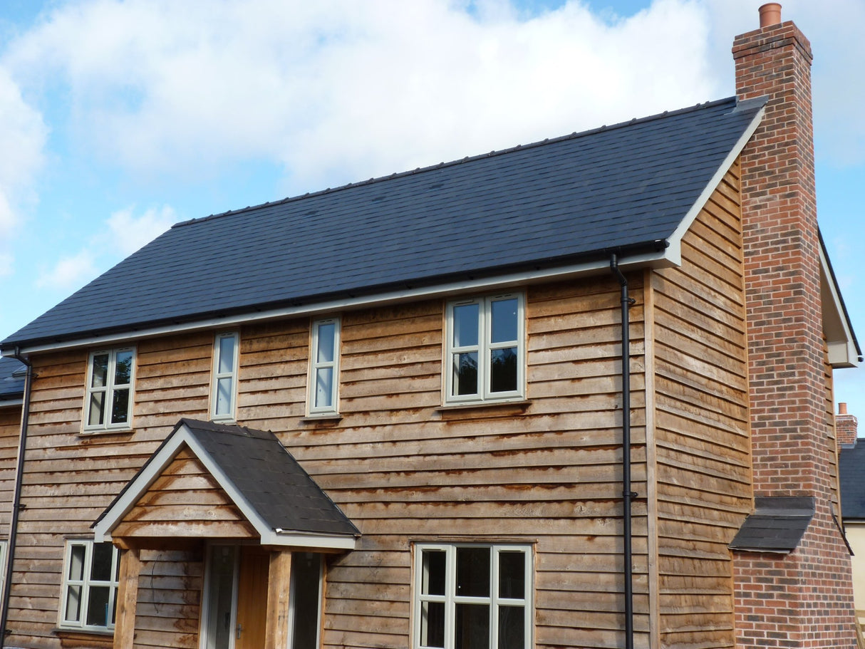 Zenith Ultra Natural Spanish Slate & Half Roof Tile Blue Black - 500mm x 375mm - Trusted Building Supplies