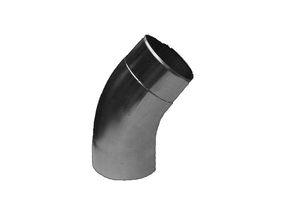 Zinc Gutta 80mm Round Natural Zinc Downpipe Bend - Trusted Building Supplies