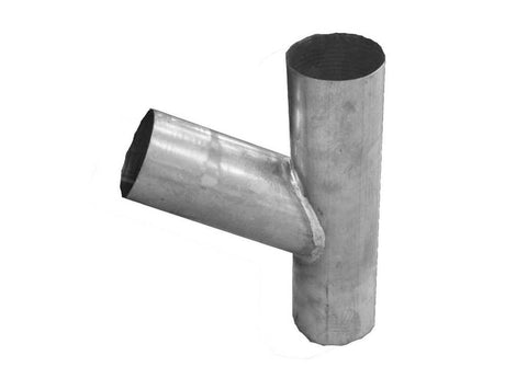 Zinc Gutta 80mm Round Natural Zinc Downpipe Branch - Trusted Building Supplies