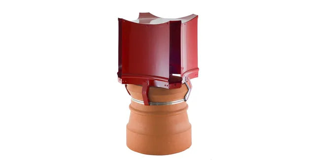 Brewer Aerodyne Anti-Downdraught Solid Fuel Chimney Cowl with Strap Fixing