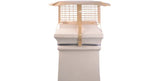 Brewer Square Gas Chimney Birdguard with Rain Cap