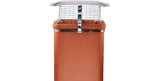 Brewer Square Gas Chimney Birdguard with Rain Cap