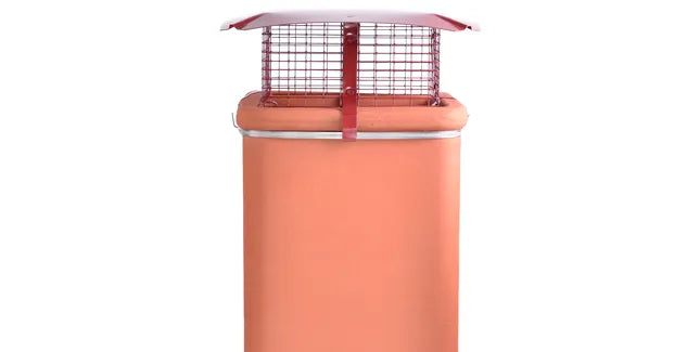 Brewer Square Gas Chimney Birdguard with Rain Cap