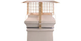 Brewer Square Solid Fuel Chimney Birdguard with Rain Cap