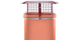 Brewer Square Solid Fuel Chimney Birdguard with Rain Cap