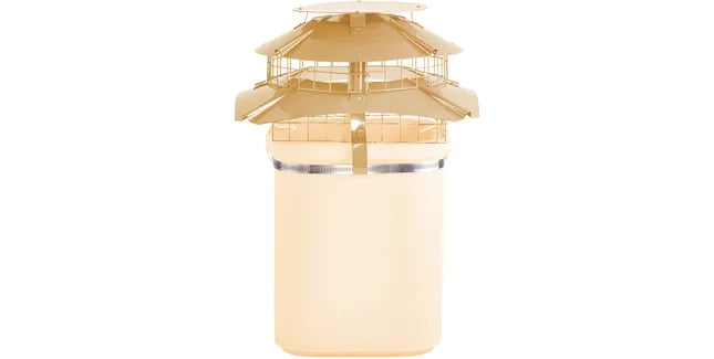 Brewer Ultimate Flue Outlet Square Solid Fuel Chimney Cowl