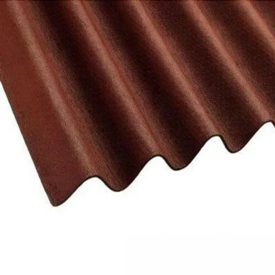 Coroline Red Corrugated Bitumen Roofing Sheet - 2000mm x 950mm
