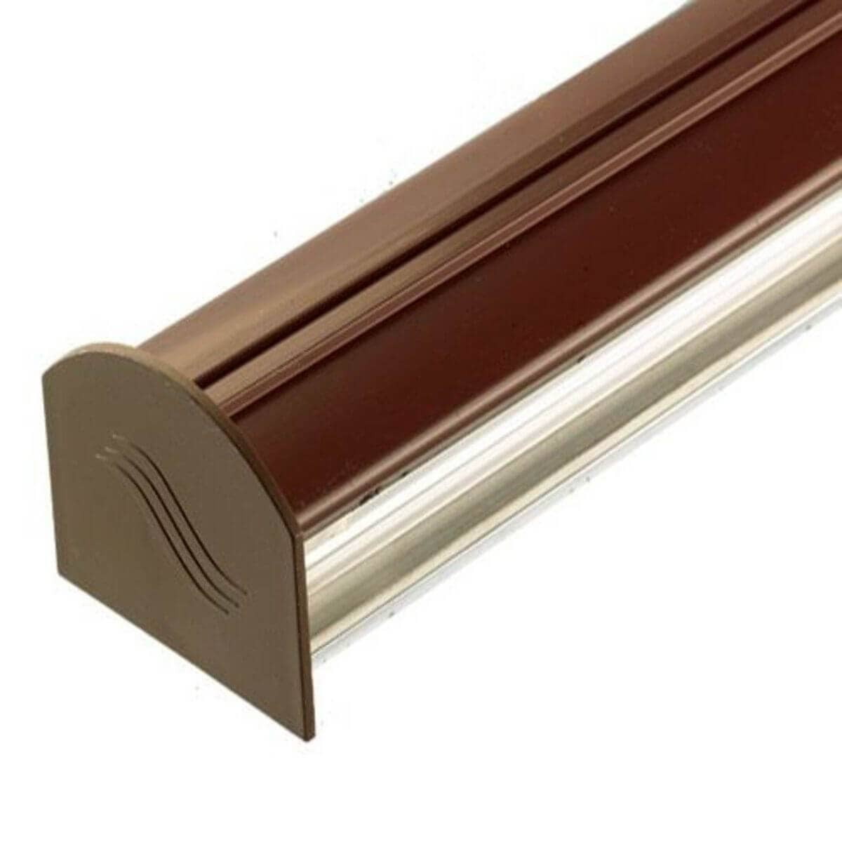 Corotherm Brown Glazing Bar Cap & Base with End Cap