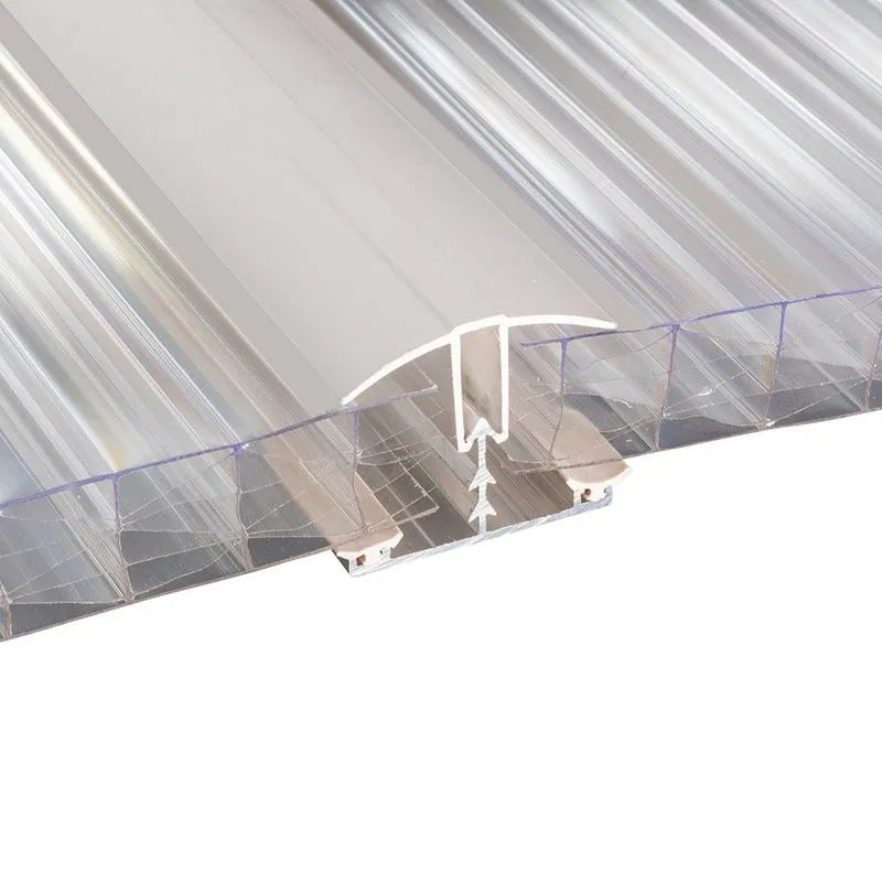 Corotherm White Glazing Bar Cap & Base with End Cap