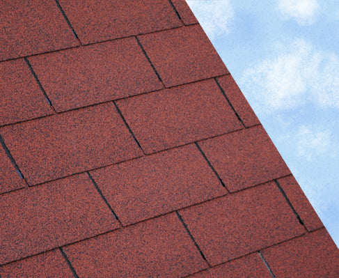 Trusted Super 3 Tab Square Bitumen Roof Shingles - Red (2.4m2 Pack)