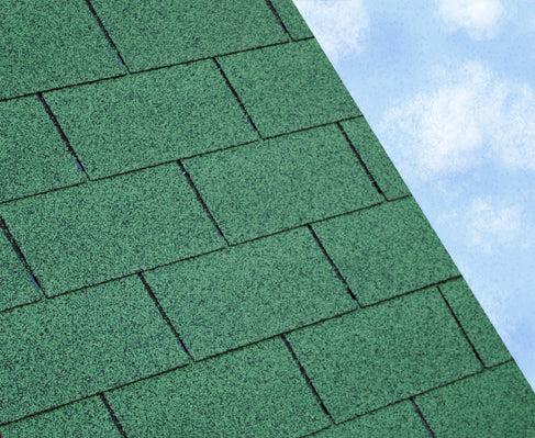 Trusted Super 3 Tab Square Bitumen Roof Shingles - Green (2.4m2 Pack)