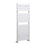 Nuie Piazza Chrome Horizontal Heated Towel Rail - 1213mm x 500mm