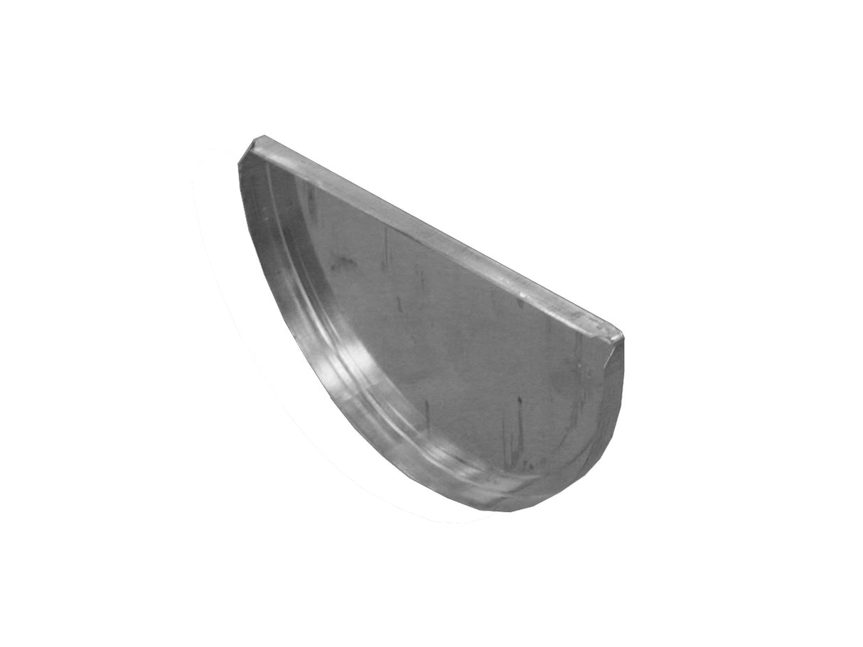 Zinc Gutta 125mm Half Round Natural Zinc Gutter Stop End
