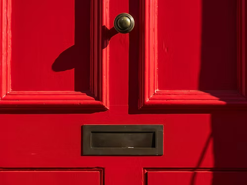 Hanford & Green Carmine Red Exterior Paint for UPVC Doors & Window