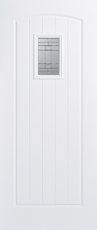 LPD Cottage 1L Fully Finished White Composite Glazed External Front Door - Trusted Building Supplies