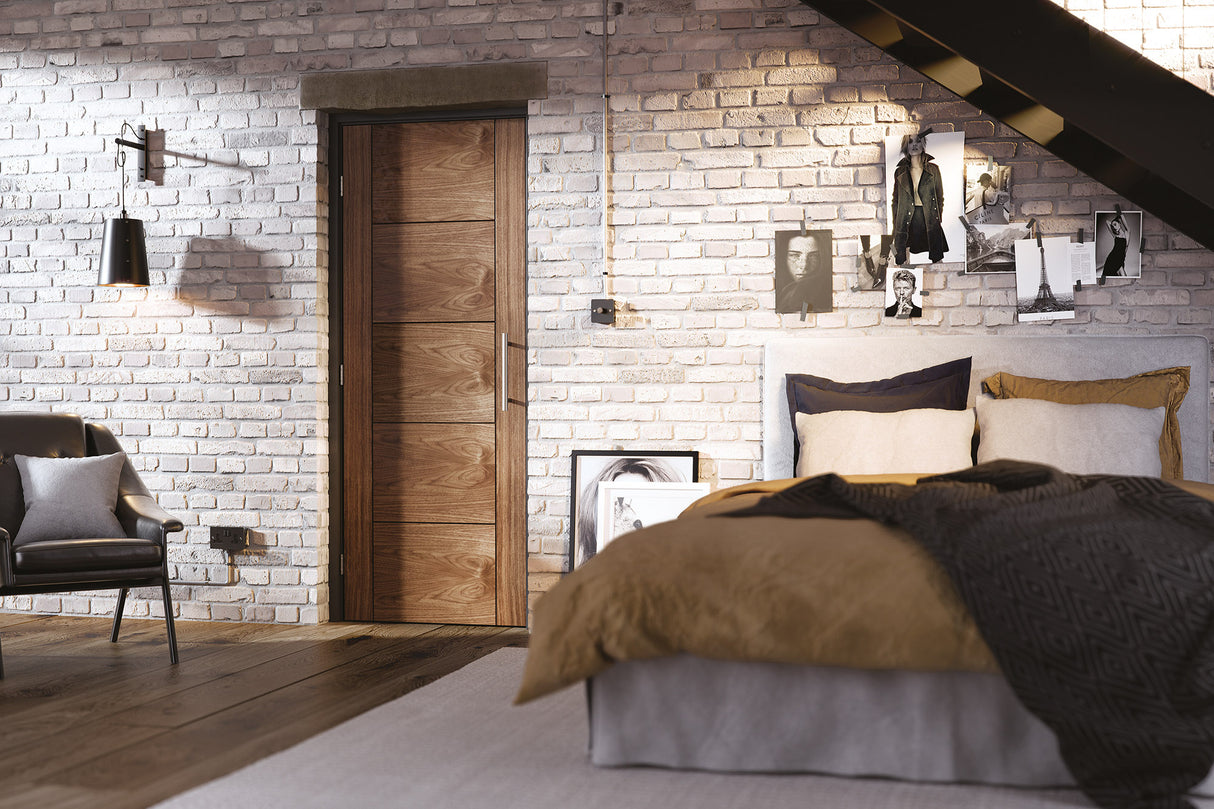 LPD Vancouver 5P Fully Finished Walnut Internal Flush Door - Trusted Building Supplies